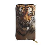 YYHWHJDE Tiger Pochette en cuir de qualité avec image de course à pied pour filles et femmes 19 x 10,5 cm, Noir , Taille unique