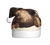 YYHWHJDE Un chapeau de Noël imprimé panthères pour adultes pour hommes et femmes vêtements bandeau pour les occasions festives