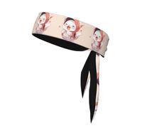 YYHWHJDE Un joli foulard de sport double face à motif de petit chat à séchage rapide, évacuation de l'humidité pour femmes, filles et hommes