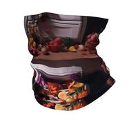 YYHWHJDE Un réfrigérateur plein de fleurs - Foulard multifonction pour sports d'extérieur - Respirant - Absorbe la transpiration - Convient aux hommes et aux femmes