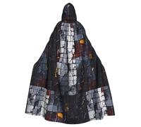 YYHWHJDE Veste à capuche pour adulte Motif grille brisée pour adulte Convient pour homme et femme