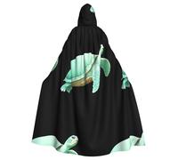YYHWHJDE Veste à capuche pour adulte Motif tortue vert menthe
