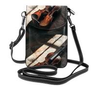 YYHWHJDE Violin In The Sunlight Prints Petit sac à bandoulière en cuir pour femme, imperméable et durable