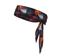YYHWHJDE Volcano Eruption Pattern Quick Dry Moisture Wicking, Bandeau athlétique multifonction pour homme et femme