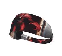 YYHWHJDE Wall Breaking Demon Picture Bandeau de sport pour femme résistant à la transpiration Bandeau élastique d'été