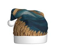 YYHWHJDE Waves in the wheat field prints Christmas Hat for Adult for men and women clothing headband for festive occasions
