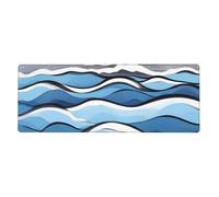 YYHWHJDE Waves Lapping at The Rocks Tapis de souris extra large 30,5 x 80 cm pour l'apprentissage des jeux au bureau