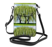 YYHWHJDE Willow Tree Prints Petit sac à bandoulière en cuir pour femme, imperméable et durable