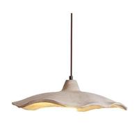 YYingYYue 25cm, Lustre De Fleur De Lotus Nordique Luminaire Gris Plafond Suspension Mid Century Modern Éclairage Chambre À Coucher Lampe Suspendue pour Table De Chevet Coin De Lit Cuisine
