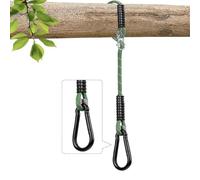 Yyiwhmy Corde de fixation pour balançoire, hamac, chaise suspendue, corde de 1,3 m avec mousqueton, 450 kg pour arbre, poutre de balançoire, intérieur, extérieur, yoga (1 pièce)