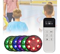 YYJYZH 6PCS Reaction Training Light, équipement d'entraînement à la Vitesse de réaction Agile, 6 Modes et 5 Couleurs de lumière, pour Physique, œil-Main