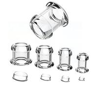 YYJYZH Lot de 4 Plug Anal Creux Tunnel Anal Ouvert S/M/L/XL Plug Anal avec Bouchon, Expansion Anale et Vaginale Plug Creux SM Plug Anal Sex Toy for Femmes Hommes