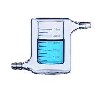 YYJzsw 1 Pièces 50 Ml À 2000 Ml Bécher Double Couche Laboratoire Bécher En Verre Borosilicate Chemisé For Expérience Photocatalytique(500ml)