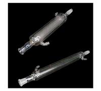 YYJzsw 200/300/400mm 19/26 24/29 29/32 Joint Double Couche Verre Borosilicate Condenseur Droit Articles De Distillation Résistant À La Chaleur(300mm Joint 19)