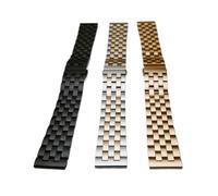 YYJzsw Bandes de montre en acier inoxydable 12mm 14mm 16mm 18mm 19mm 20mm 20mm 22mm 23mm Bracelet de 24 mm Fin fini for Seiko(Silver rose gold,18mm)