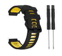 YYJzsw Bracelet extérieur de remplacement en acier avec boucle en silicone Compatible avec Garmin- Forerunner 735xt/220/230/235/620/630 for montre intelligente(3)