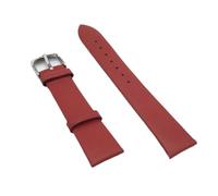 YYJzsw Bracelets de montre en cuir véritable 12/14/16/18/20/22mm Bracelet de ceinture de poignet de haute qualité marron noir montre bandes de remplacement accessoires(Red 1,12mm)