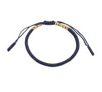 YYKSYDPT Bracelet Porte-Bonheur Tibétain+Cadeau Bouddhiste!Bracelet Corde Fait à La Main Bracelets D'amitié Tressés Pour Femme Homme Style Tibet-Bracelets Réglable (Cinq couleurs plus bleu marine)