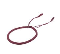 YYKSYDPT Bracelet Porte-Bonheur Tibétain+Cadeau Bouddhiste!Bracelet Corde Fait à La Main Bracelets D'amitié Tressés Pour Femme Homme Style Tibet-Bracelets Réglable (Rouge foncé)