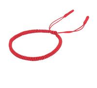 YYKSYDPT Bracelet Porte-Bonheur Tibétain+Cadeau Bouddhiste!Bracelet Corde Fait à La Main Bracelets D'amitié Tressés Pour Femme Homme Style Tibet-Bracelets Réglable (Rouge)