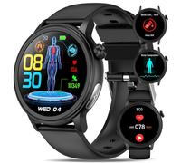 YYKY 2026 Montre Connectée ECG+HRV/IMC/Lipides/Acide Urique, 1,39" Smartwatch avec Tension Arterielle/SpO2/Appel Bluetooth, 24/7 Sommeil Rythme Cardiaque Température Corporelle pour Android iOS
