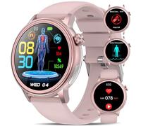 YYKY Montre Connectée Femme avec Pressιon Artérιelle/ / /Acιde Urιque/Lιpιdes/BMI,1.39" Smartwatch avec 24H Fréqυence Cardιaqυe/SPΘ2/Sοmmeil Montre de santé,Appel Bluetooth (Rose Doux)