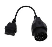 YYlingx Câble adaptateur OBD1 20 broches vers OBD2 16 broches pour BMW E31, E32, E34 Noir