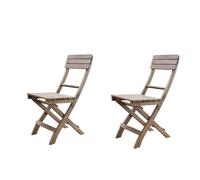 YYLMKMFC Aucun Assemblage requis, chaises de Salle à Manger Pliantes avec accoudoirs for Une mobilité Facile, parfaites for Les patios, balcons, chaises Pliantes en Bois(Brown)