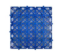 YYLMKMFC Carreaux de Sol de Drainage à emboîtement, revêtement de Sol à Coussin en PP, Tapis Anti-dérapage for Lavage de Voiture en Plein air, capacité de Poids de 11023 LB(Blue,16 Pieces)