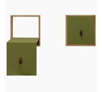 YYLMKMFC Chaise Pliante en Bois Massif, Tabouret à Langer Invisible Mural, Banc Pliant Fin en Bois Massif, Tabouret d'entrée caché(F)