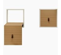 YYLMKMFC Chaise Pliante en Bois Massif, Tabouret à Langer Invisible Mural, Banc Pliant Fin en Bois Massif, Tabouret d'entrée caché(K)