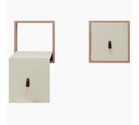 YYLMKMFC Chaise Pliante en Bois Massif, Tabouret à Langer Invisible Mural, Banc Pliant Fin en Bois Massif, Tabouret d'entrée caché(E)