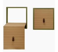 YYLMKMFC Chaise Pliante en Bois Massif, Tabouret à Langer Invisible Mural, Banc Pliant Fin en Bois Massif, Tabouret d'entrée caché(A)