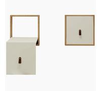 YYLMKMFC Chaise Pliante en Bois Massif, Tabouret à Langer Invisible Mural, Banc Pliant Fin en Bois Massif, Tabouret d'entrée caché(H)