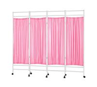YYLMKMFC Écran de confidentialité médical à 4 Panneaux - Séparateur de pièce Portable de 1,8 m avec roulettes for hôpitaux, Bureaux et Salons de beauté(Color-3)