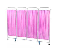 YYLMKMFC Écran de confidentialité médical étanche de 6 Pieds - Cloison à 4 Panneaux for Salons de beauté, hôpitaux, cliniques et salles de Massage(Color-3,4-Panel)