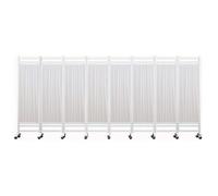 YYLMKMFC Écran de confidentialité médical réglable - Séparateur Pliable Roulant for Soins de santé et thérapie, Solution de séparation intérieure Portable(White,180x50cm-8pcs)