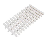 YYLMKMFC Grille de débordement de piscine en ABS, 5 pièces, Grille de Drainage épissée et couvercle de vidange de sol for salles de bains et cuisines extérieures/intérieures(White,30x100CM/2pcs)