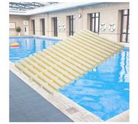 YYLMKMFC Grille de débordement de piscine en ABS, couvercle de filtre de vidange de douche à trois trous, Grille en plastique antidérapante for allée(20x100CM/20pcs)