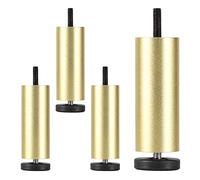 YYLMKMFC Pieds de Meubles en métal 6 cm 8 cm 10 cm 12 cm 15 cm 18 cm 20 cm 25 cm, 4 pièces Pieds de Table réglables en Hauteur, Pieds de Meubles de Bricolage(Gold,6cm/2.36in)