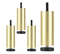 YYLMKMFC Pieds de Meubles en métal 6 cm 8 cm 10 cm 12 cm 15 cm 18 cm 20 cm 25 cm, 4 pièces Pieds de Table réglables en Hauteur, Pieds de Meubles de Bricolage(Gold,20cm/7.87in)