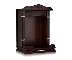 YYLMKMFC Table d'autel de Bouddha Murale, étagère de sanctuaire, Armoire de Bouddha en Bois Massif avec étagères coulissantes Extensibles(Walnut,18IN)