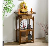 YYLMKMFC Table d'autel de méditation avec étagère coulissante et tiroir - Armoire Multi-Usage for Temple à Domicile et Pratique spirituelle(66 * 40 * 110cm/26 * 15.7 * 43.3in)