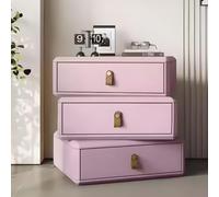 YYLMKMFC Table de Chevet en Bois Massif, Table de Chevet rotative à 360 ° avec 3 tiroirs, Table de Nuit créative, Table d'appoint for Chambre à Coucher(Pinks,60cm/23.6")