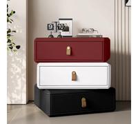 YYLMKMFC Table de Chevet en Bois Massif, Table de Chevet rotative à 360 ° avec 3 tiroirs, Table de Nuit créative, Table d'appoint for Chambre à Coucher(3-Color D,45cm/17.7")