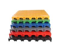 YYLMKMFC Tapis de Drainage d'atelier à emboîtement, Tapis de Sol de Garage for éviter Les dérapages, revêtement de Sol à Coussin en PP Robuste, for l'intérieur(Yellow,4 Pieces)