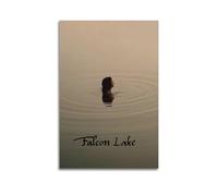 YYLPART Poster sur toile Falcon Lake - Décoration murale moderne pour salon, chambre à coucher - 40 x 60 cm - Sans cadre