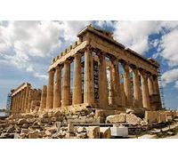 YYLPLLE Puzzle Adulte 1000 Pièces Puzzle en Bois Parthénon Grèce Très Bon Jeu Éducatif 50X75 Cm