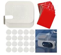 YYMT Lot de 16 autocollants double face et films électrostatiques pour pare-brise de voiture avec 20 pastilles adhésives double face de 25 mm pour montage de caméra de tableau de bord