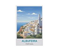 YYNFHCBS Albufeira, Portugal，Peinture par Numero Adulte, Cadeau de Peinture à l'huile de Bricolage numérique pour Enfants Adultes Peindre par Nombre Kits（30x40cm） 11.8x15.7 pouces-H9